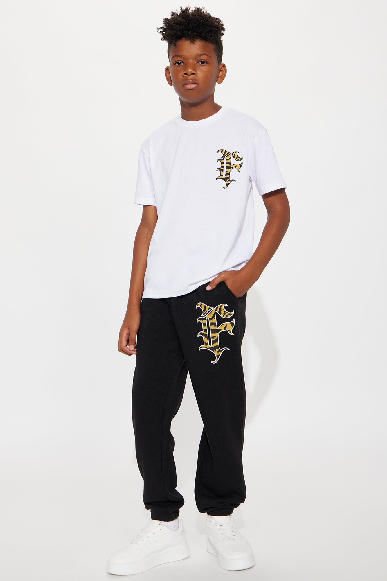 Mini Find Your Path Pant Set - White/combo