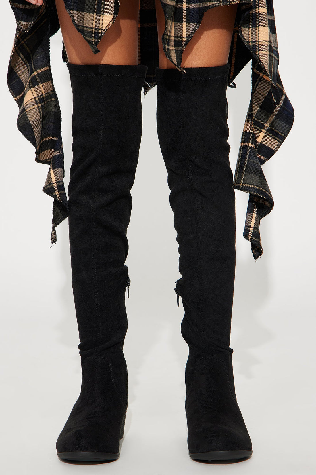 Mini Katie Over The Knee Boots - Black