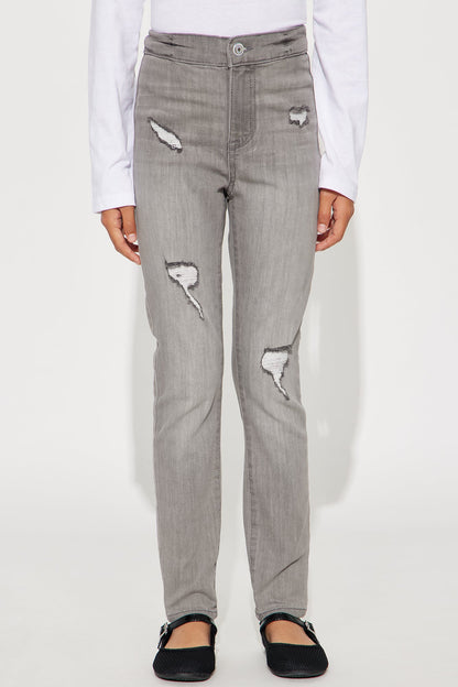 Mini In The Night High Rise Skinny Jeans - Grey