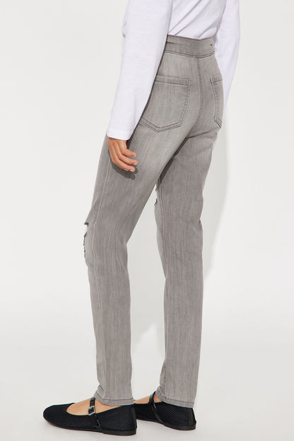 Mini In The Night High Rise Skinny Jeans - Grey
