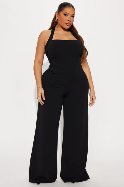 Cater To Me Jumpsuit - Black