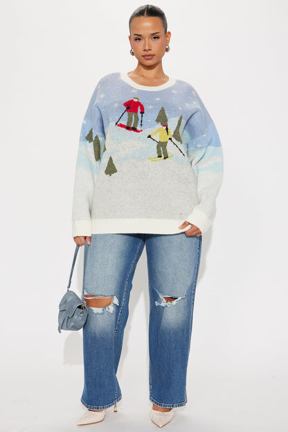 Ski Date Sweater - Multi Color
