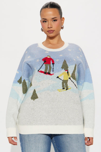Ski Date Sweater - Multi Color