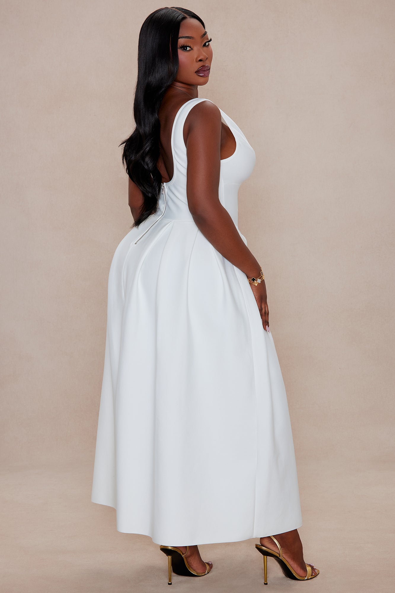 Lani Bandage Maxi Dress - White