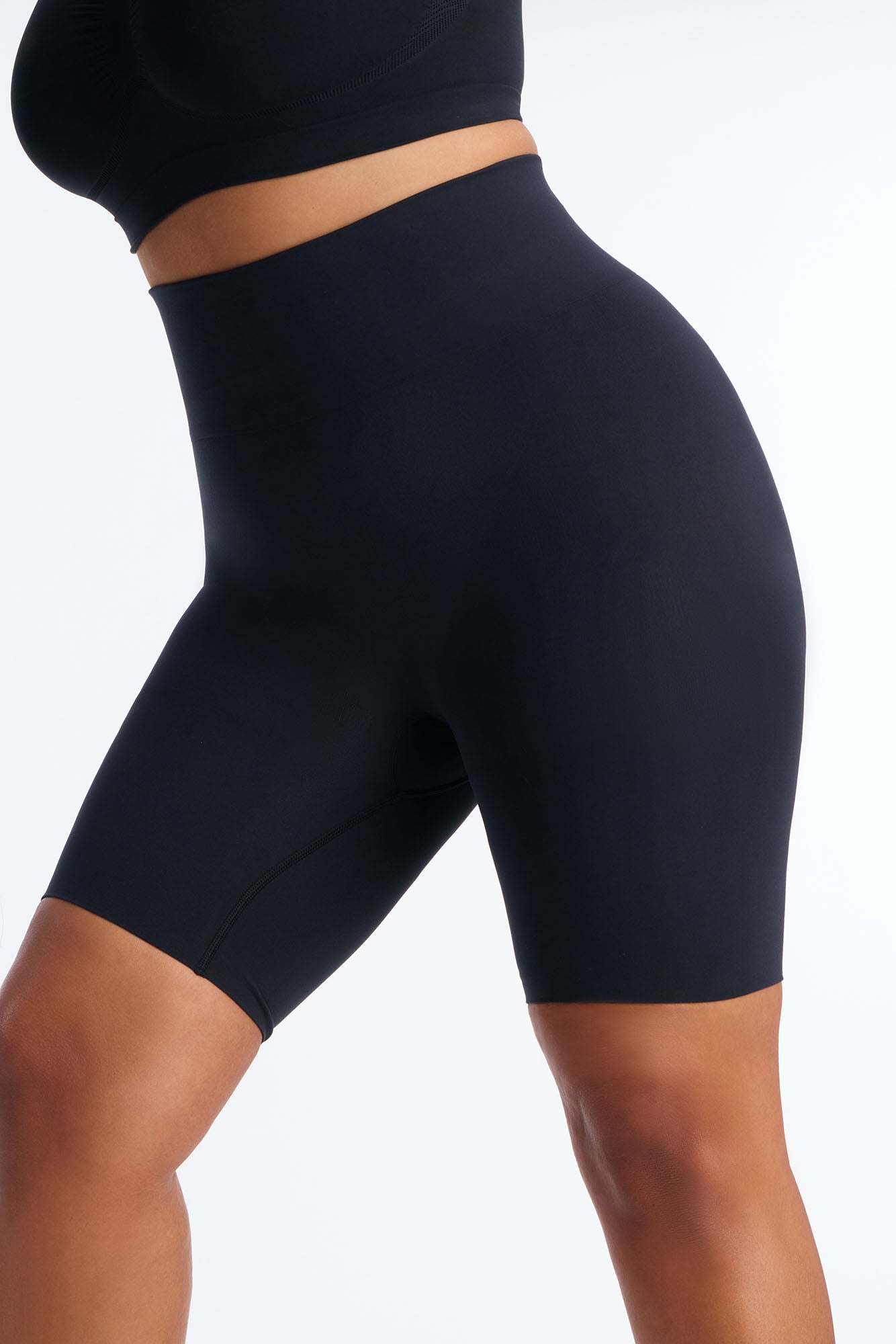Nova Sculpt Seamless Strong Compression Butt Lifting Thigh Shaper - Black