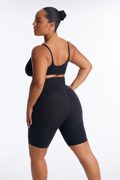 Nova Sculpt Seamless Strong Compression Butt Lifting Thigh Shaper - Black