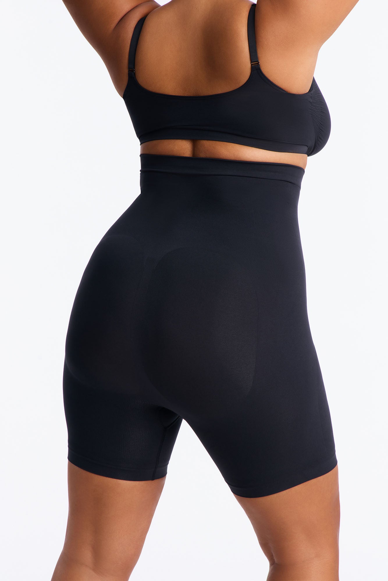 Nova Sculpt Seamless Strong Compression Thigh Shaper - Black