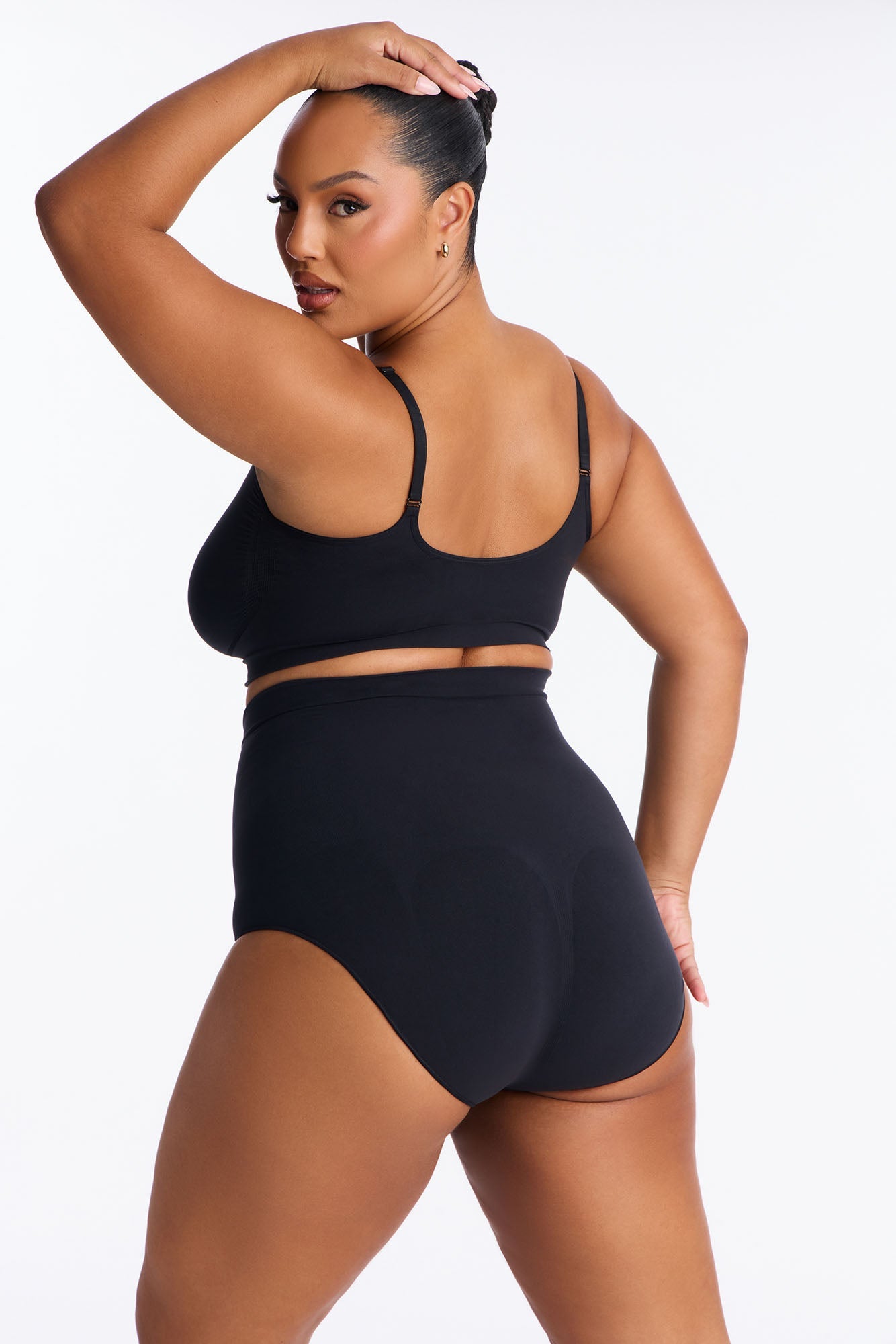 Nova Sculpt Seamless Strong Compression Mid Waist Brief - Black