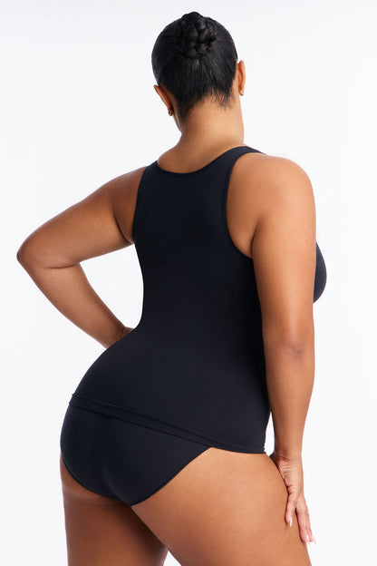 Nova Sculpt Seamless Strong Compression Shaping Tank - Black