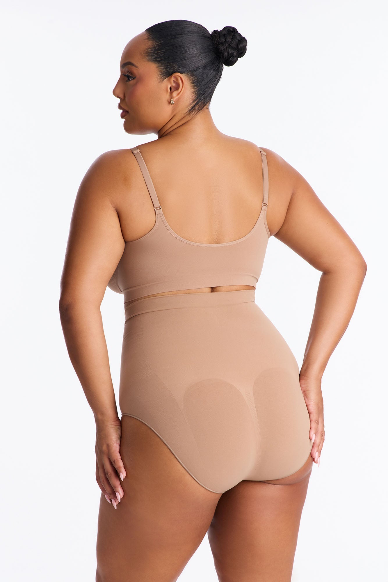 Nova Sculpt Seamless Strong Compression Mid Waist Brief - Nude