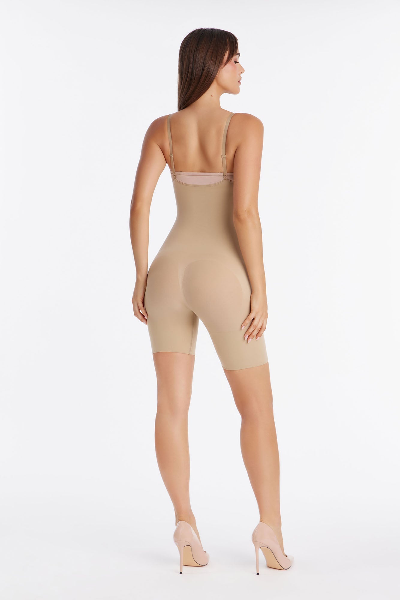Nova Sculpt Seamless Strong Compression Butt Lifting Bodysuit - Sand