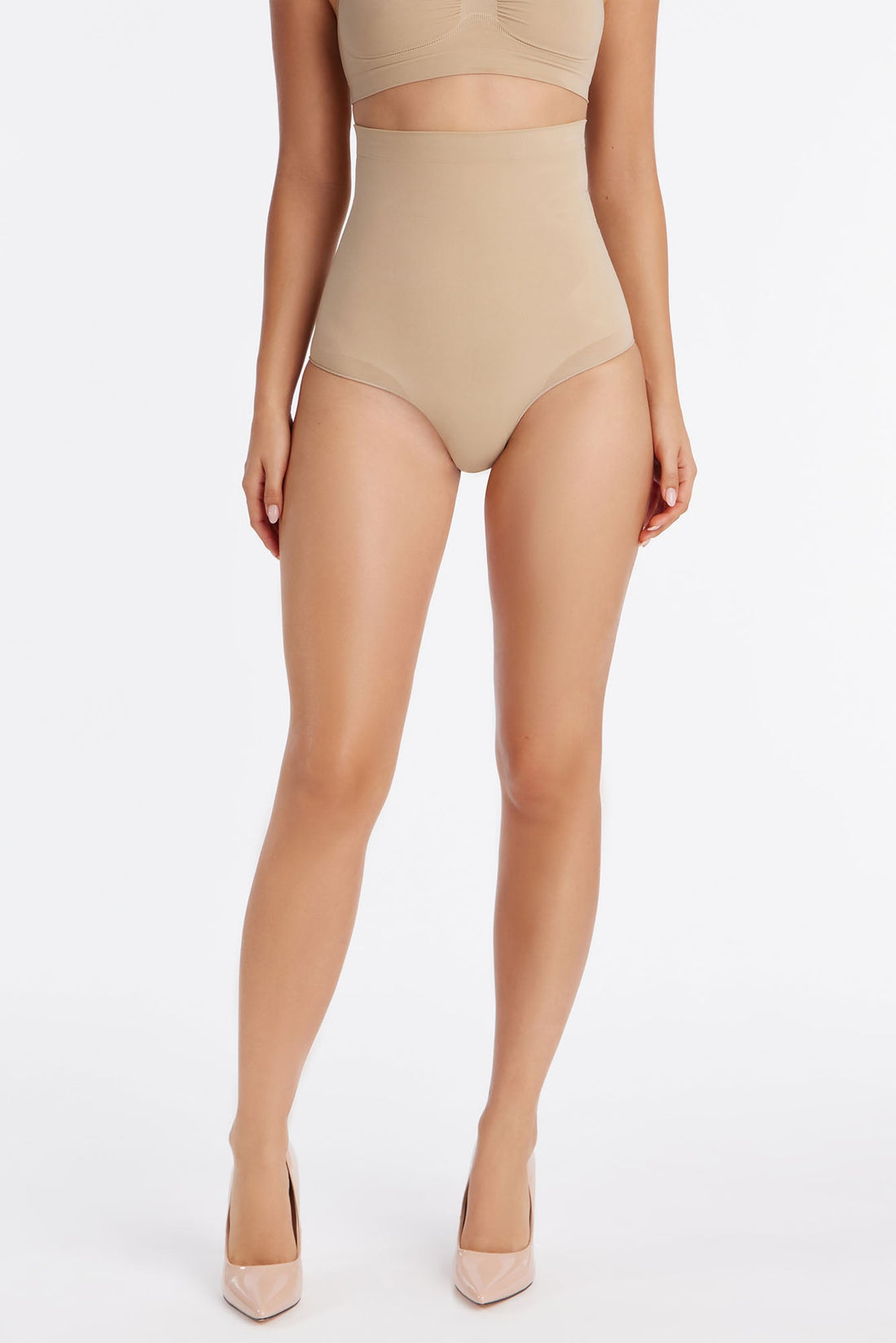 Nova Sculpt Seamless Strong Compression High Waisted Brief - Sand