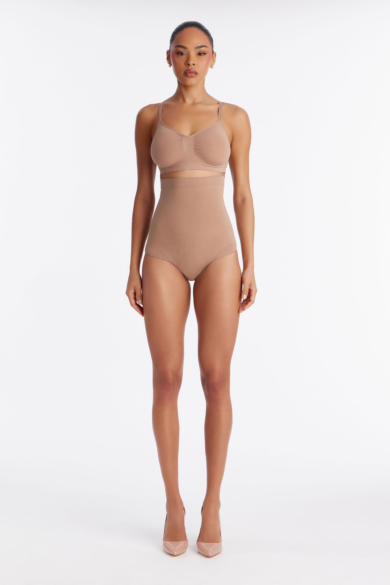 Nova Sculpt Seamless Strong Compression High Waisted Brief - Nude