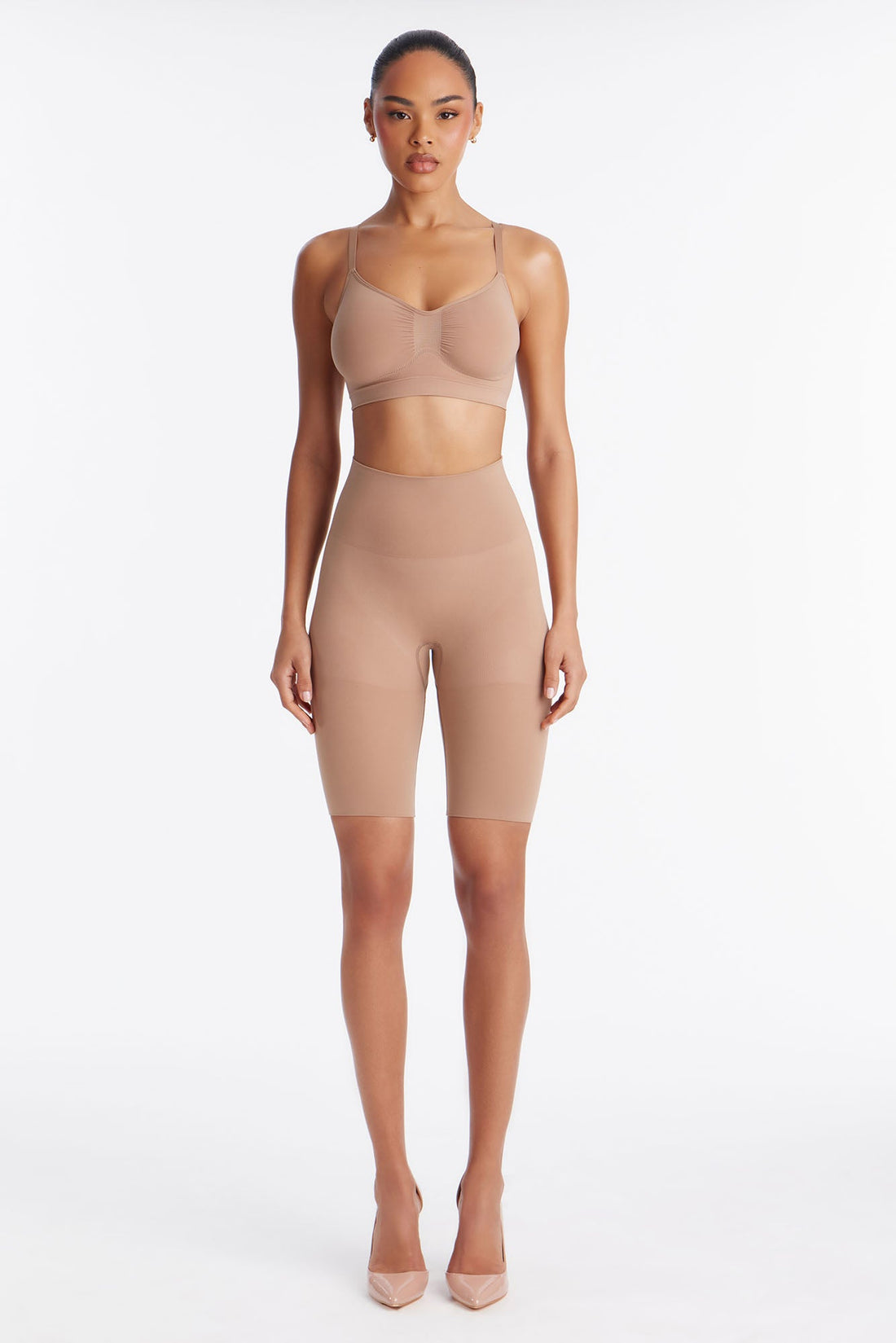 Nova Sculpt Seamless Strong Compression Butt Lifting Thigh Shaper - Nude