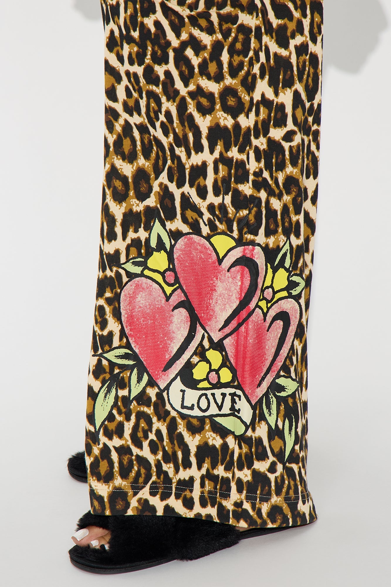 Ed Hardy Short Sleeve PJ Boxer Pant Set - Leopard