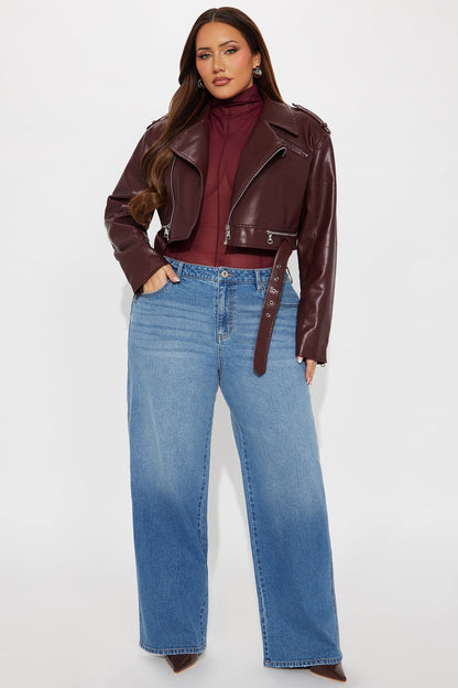 Never Changing Wide Leg Jeans - Medium Wash