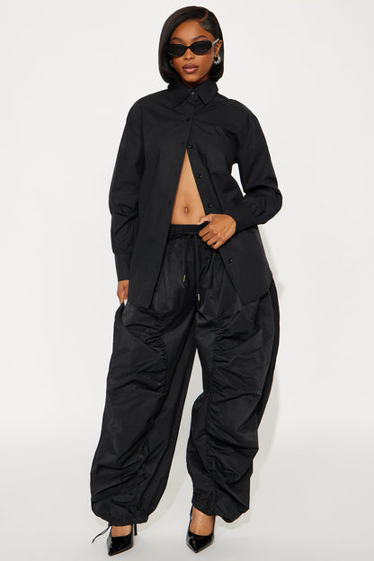 Boss Flow Balloon Pant Set - Black