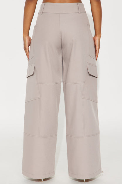 Vera Twill Cargo Jogger Pant 32″ - Stone