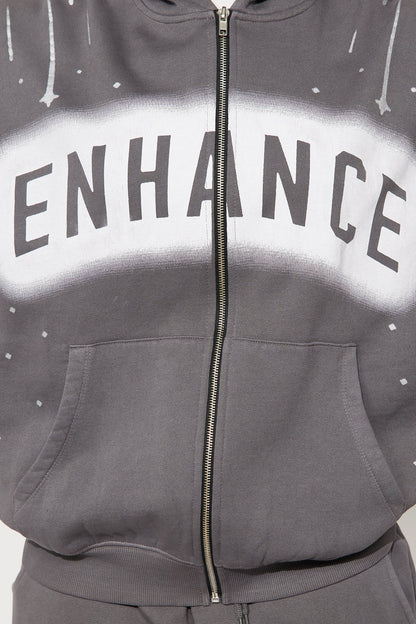 Enhance Vibe Washed Fleece Pant Set - Black