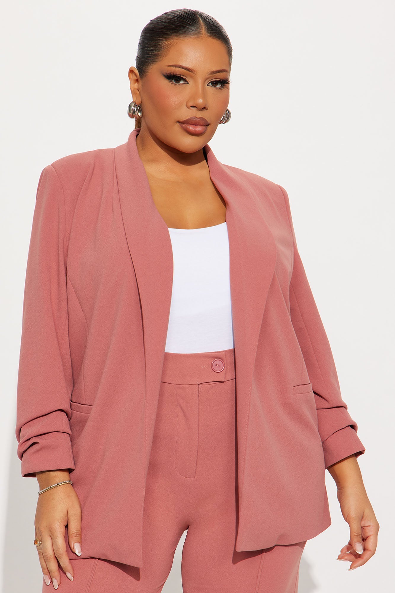 The Celine Blazer - Rose
