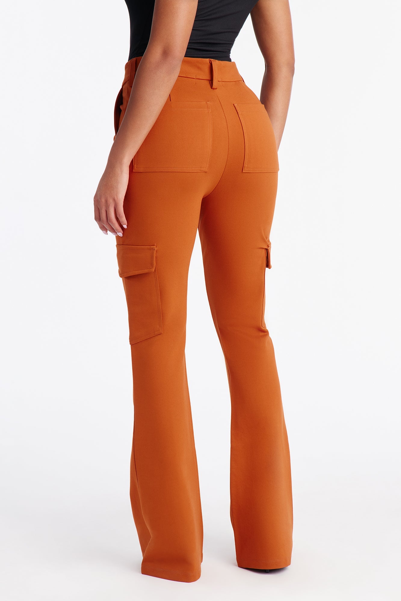 Be About It Flare Cargo Pant - Rust