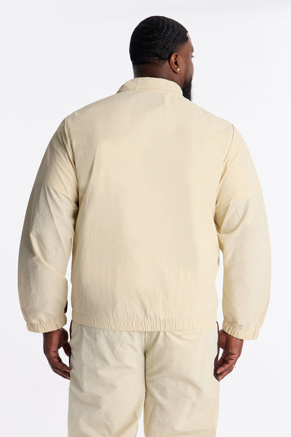 Prep The Field Color Block Windbreaker Jacket - Cream/combo