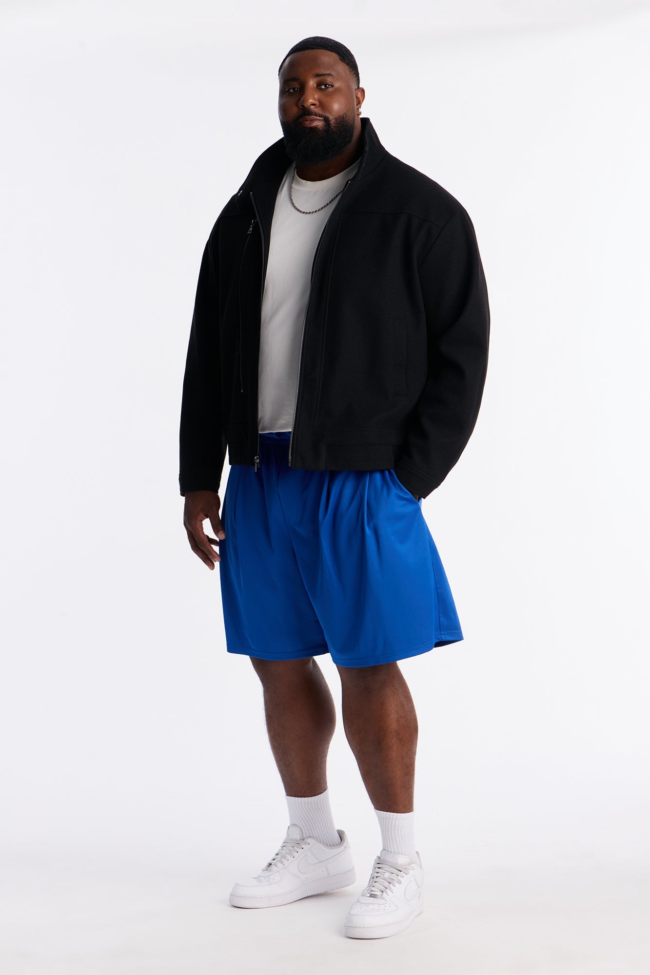 Easy Flow Pleated Short - Blue