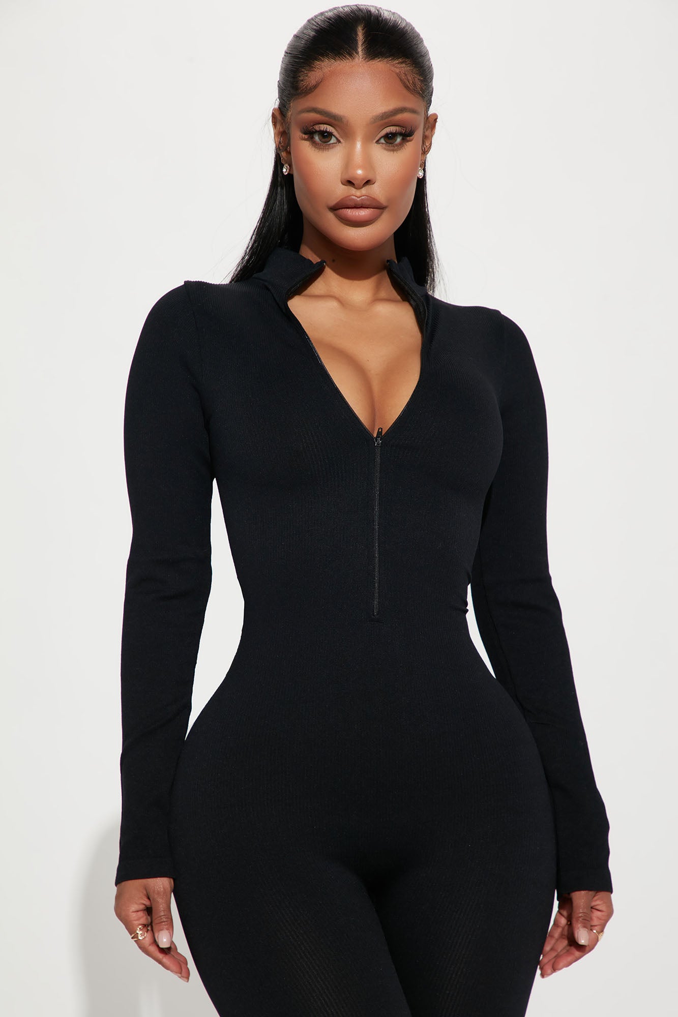 Sasha Seamless Jumpsuit - Black