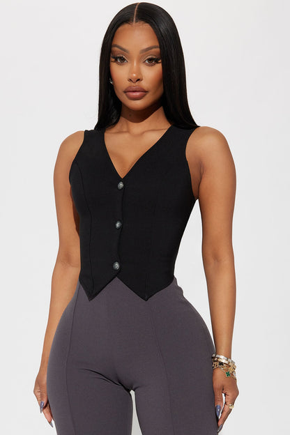 All Around Vest Top - Black