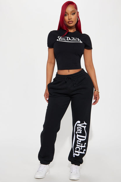 Von Dutch OG Baby Tee - Black/White