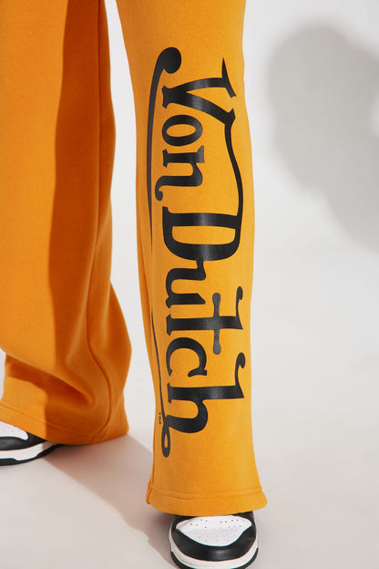 Von Dutch Wide Leg Pant - Orange