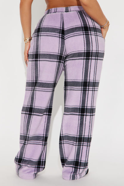 Relax And Chill Plush PJ Pant - Lavender