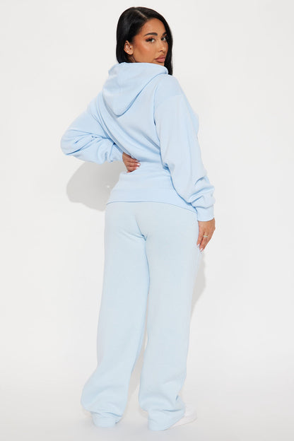 Von Dutch Classic Wide Leg Pant - Blue/Black