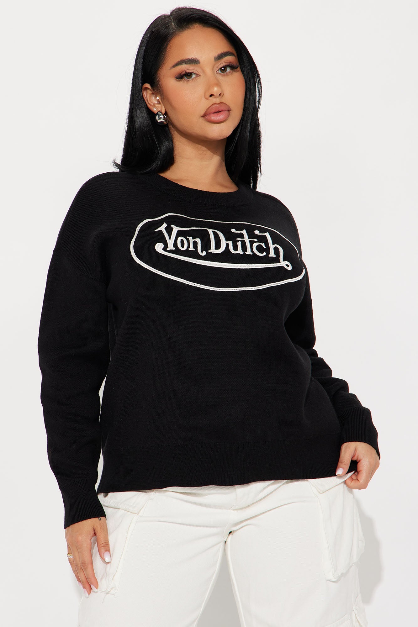 Von Dutch Classic Sweater - Black/White