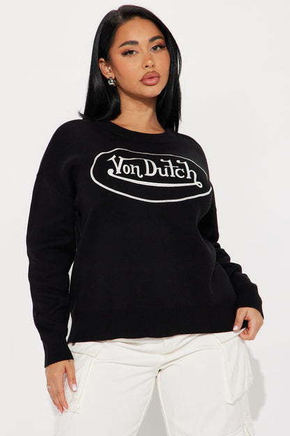 Von Dutch Classic Sweater - Black/White