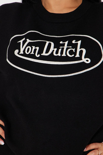 Von Dutch Classic Sweater - Black/White