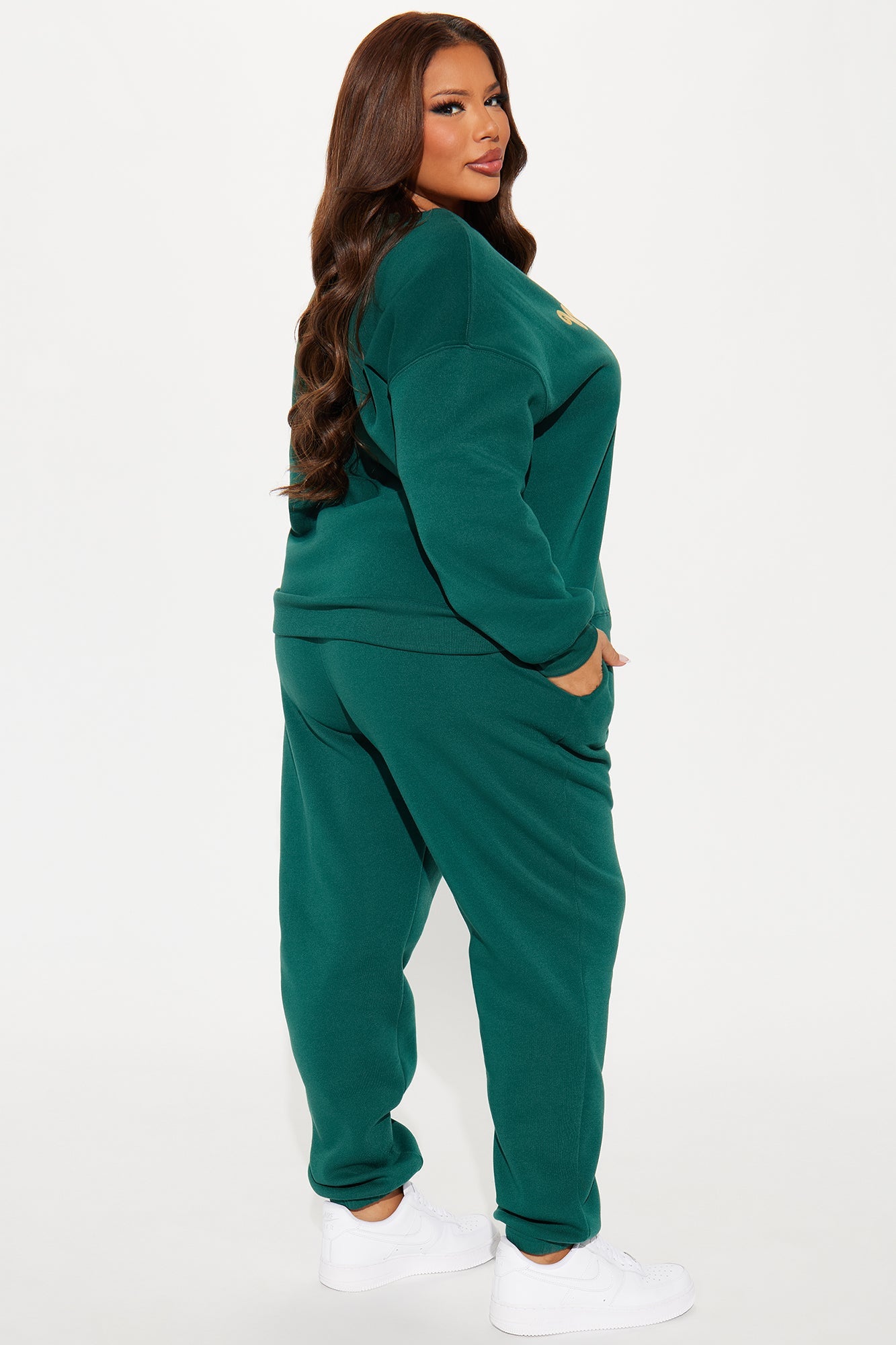 Christmas Spirit Fleece Pant Set - Hunter