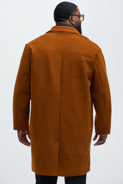 Tomsk Wool Long Coat - Brown