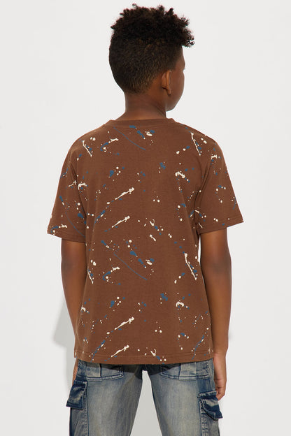 Mini Going Beast Mode Sleeve Tee - Chocolate