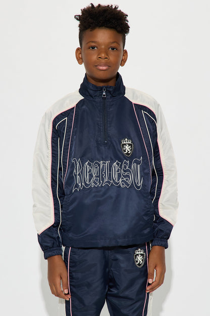 Mini Realest Flow Anorak Jacket - Navy/combo