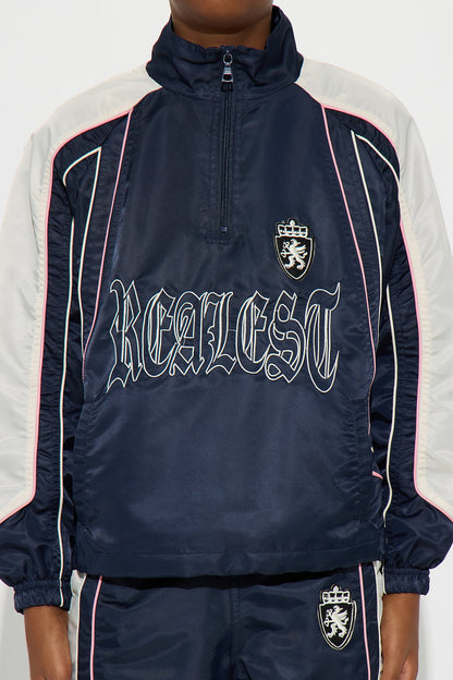 Mini Realest Flow Anorak Jacket - Navy/combo