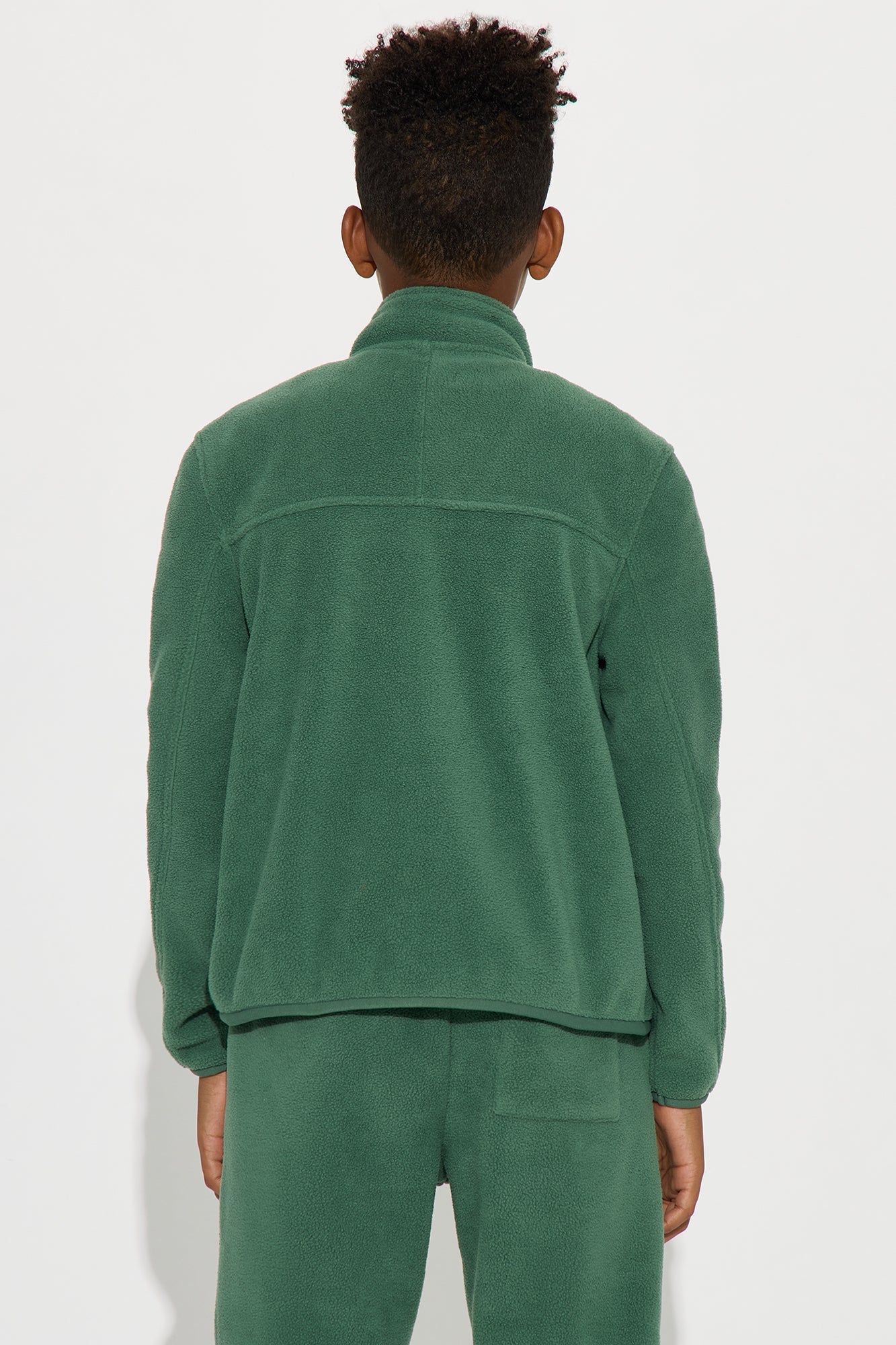 Mini Core Microfleece Zip Jacket - Green