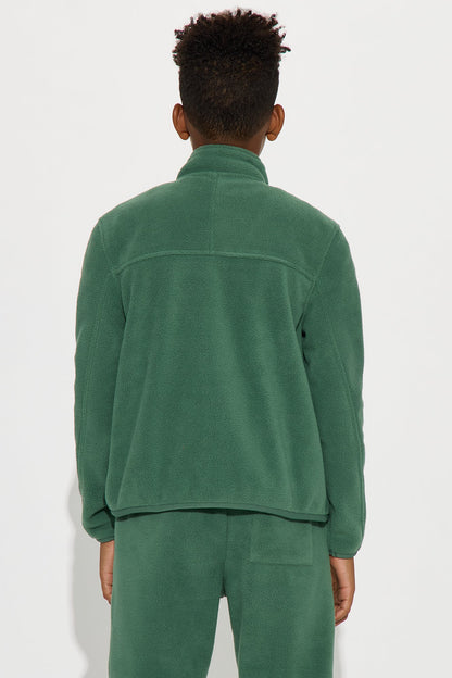 Mini Core Microfleece Zip Jacket - Green