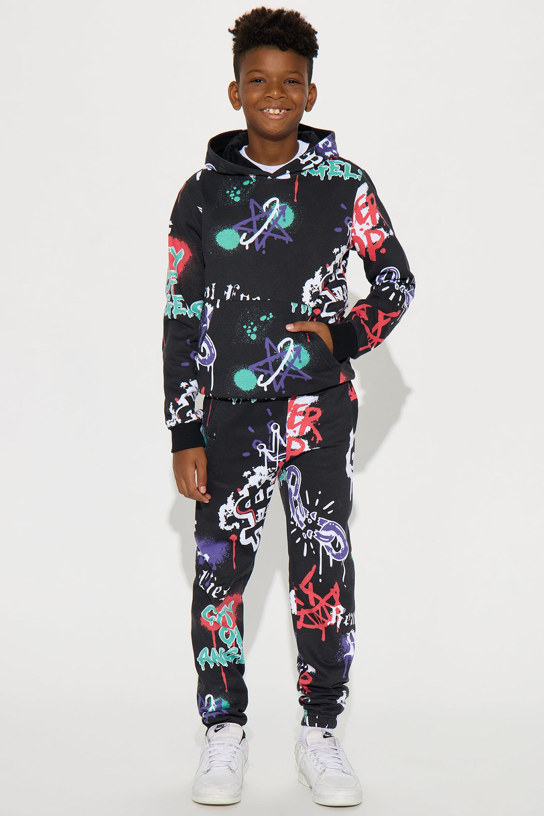 Mini Real Eyes Realize Real Lies Hoodie - Black/combo
