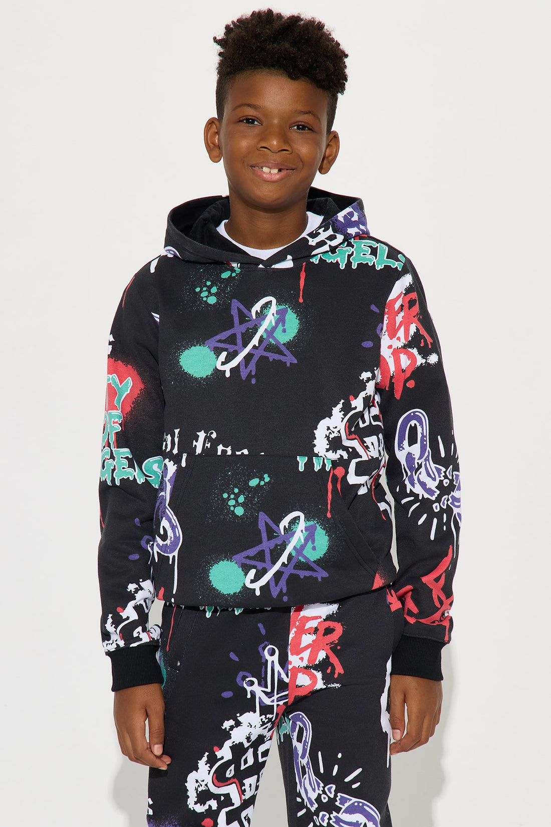 Mini Real Eyes Realize Real Lies Hoodie - Black/combo