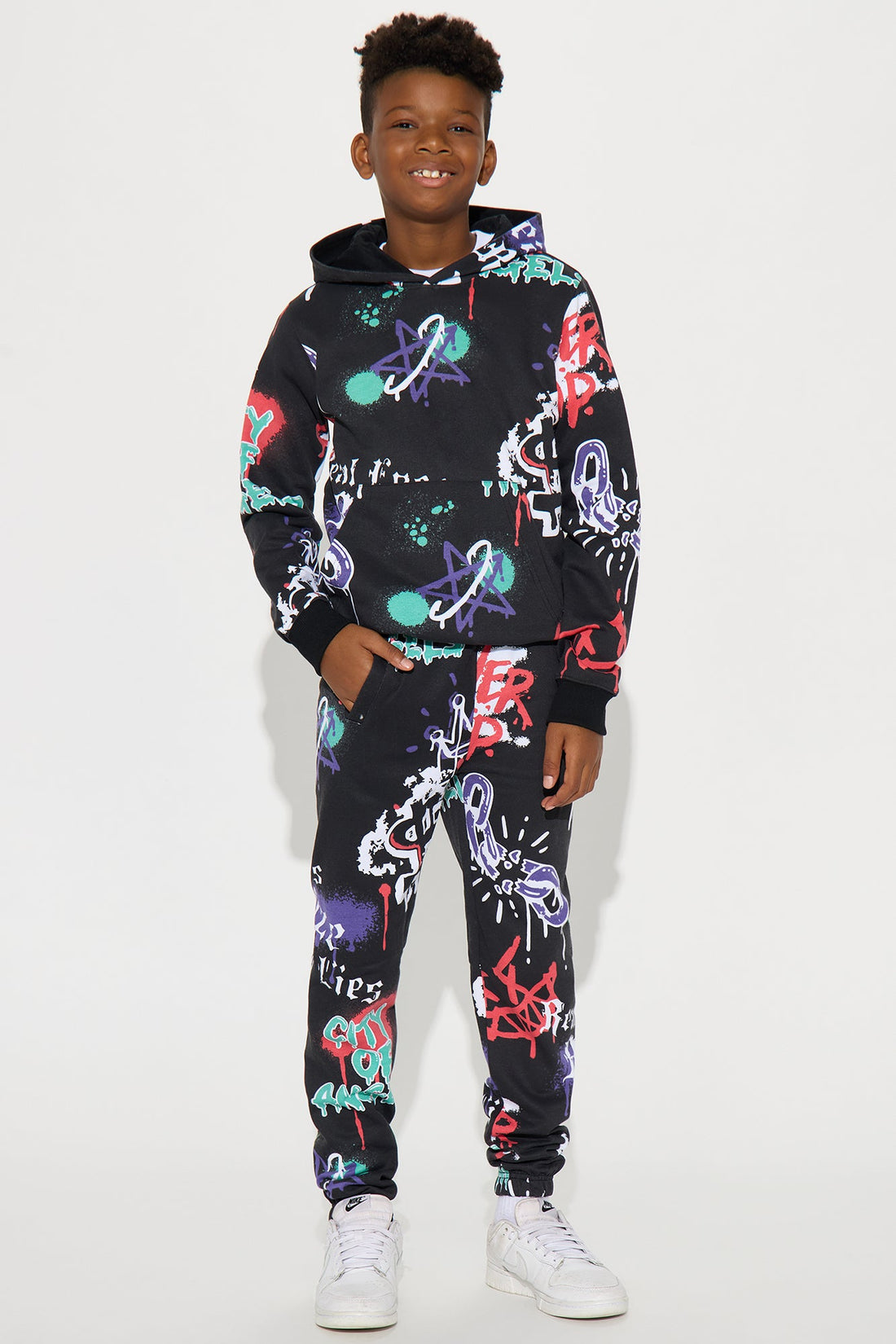 Mini Real Eyes Realize Real Lies Jogger Pants - Black/combo
