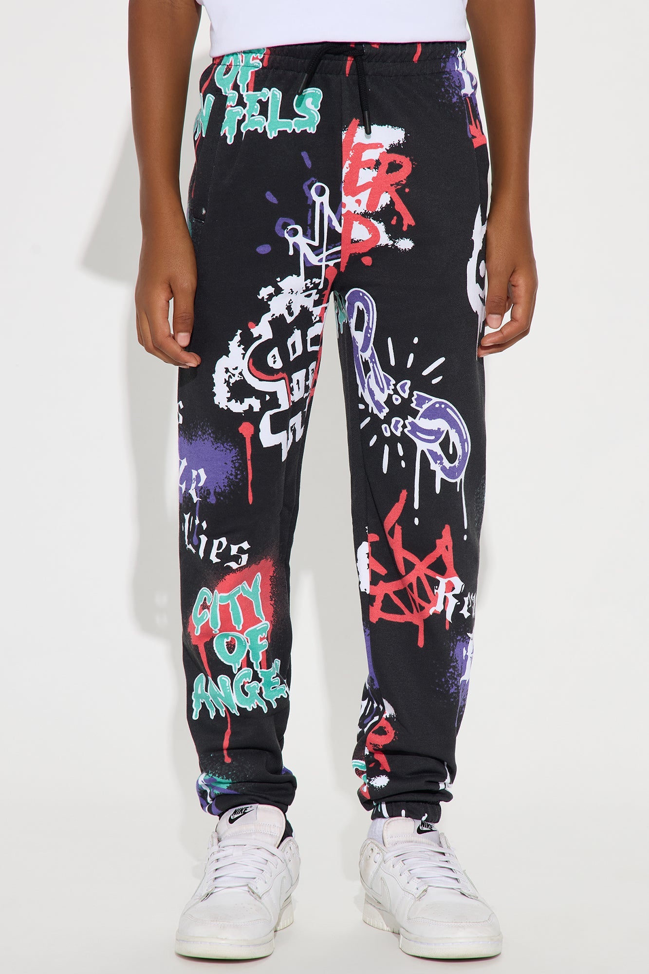 Mini Real Eyes Realize Real Lies Jogger Pants - Black/combo