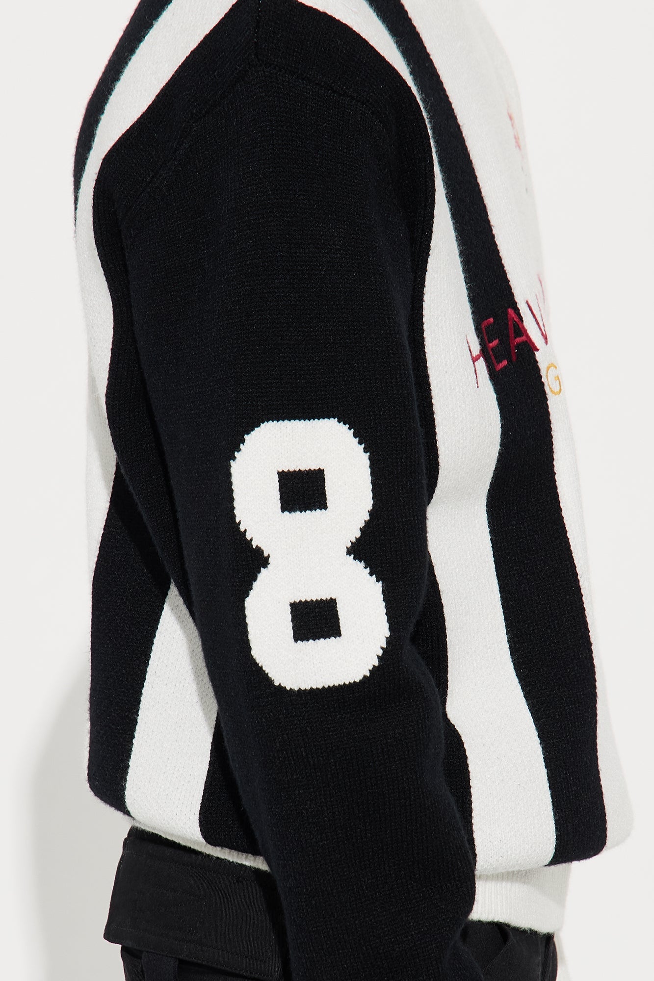 Mini Distant Daydream Vneck Sweater - Off White/combo