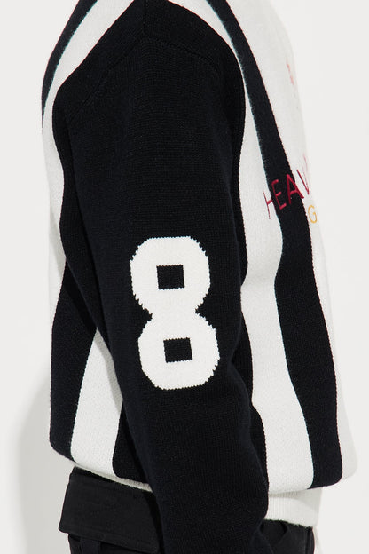 Mini Distant Daydream Vneck Sweater - Off White/combo