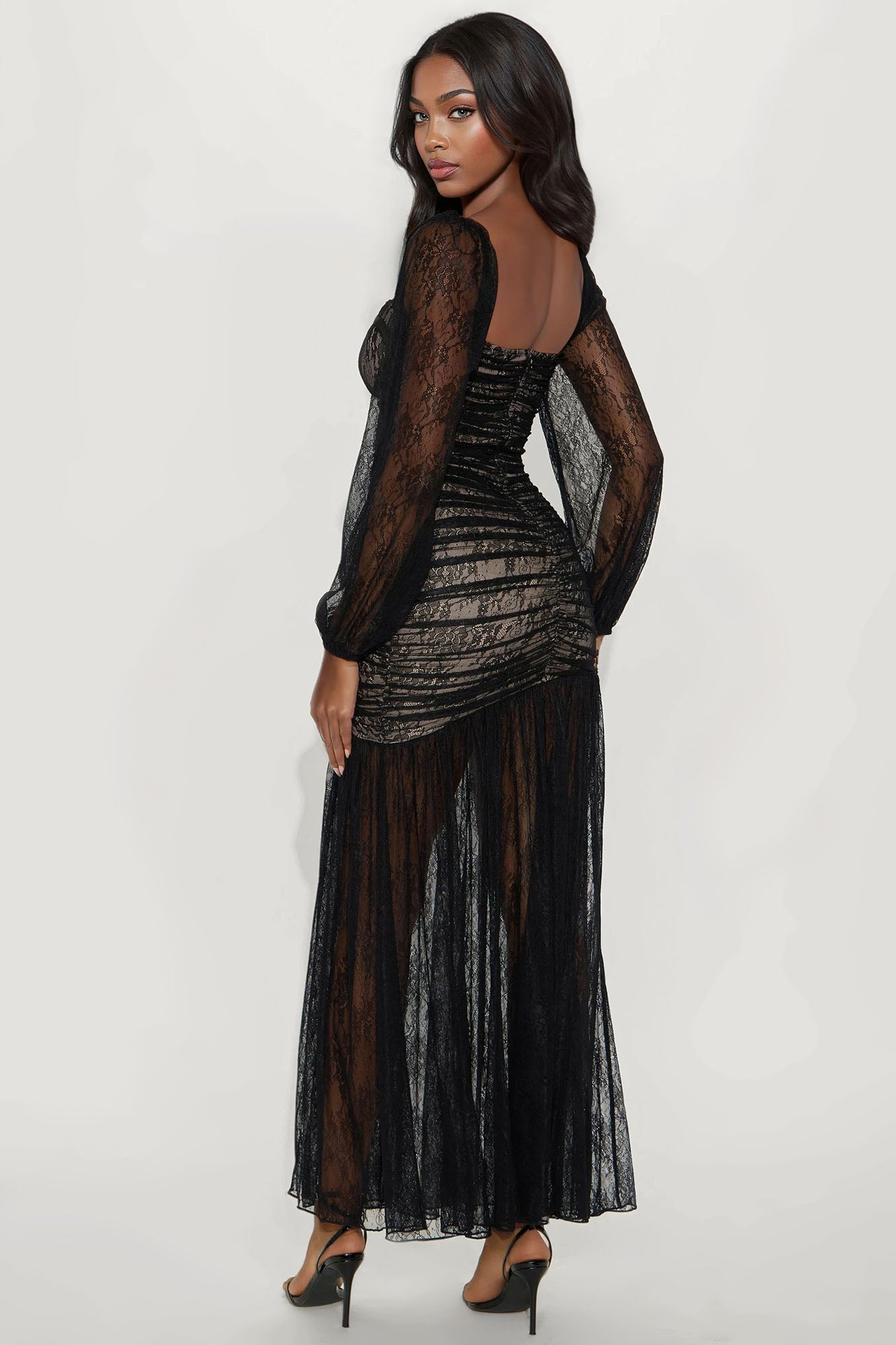 Love Games Lace Maxi Dress - Black